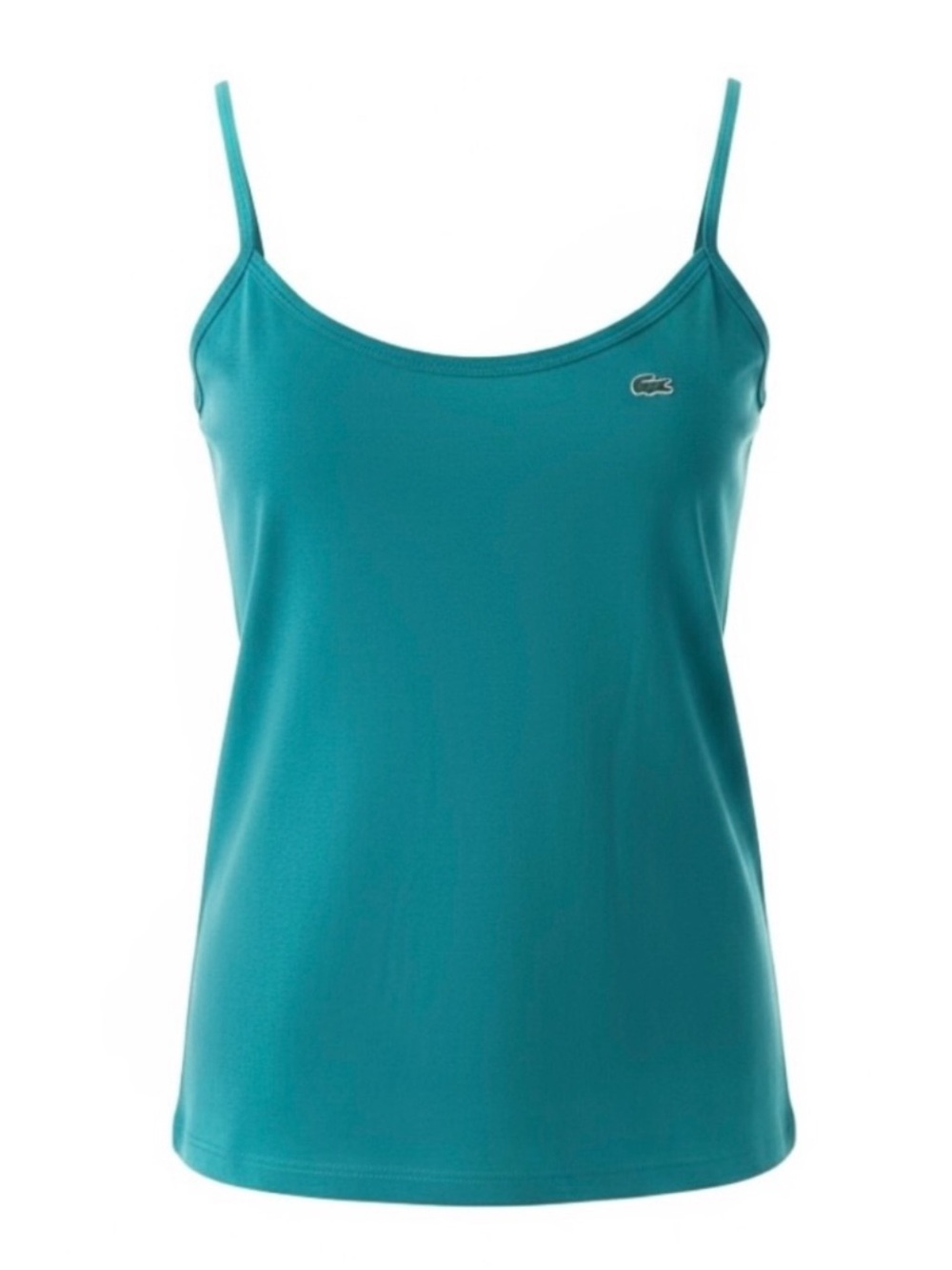 Lacoste Aqua Green Stretch Cotton Pique Tank Top Size 6